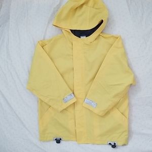 Yellow gymboree hooded raincoat